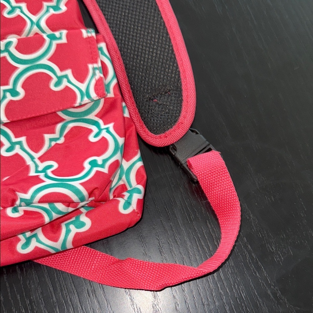 Pink and White Patterned Backpack - Picture 4 of 5